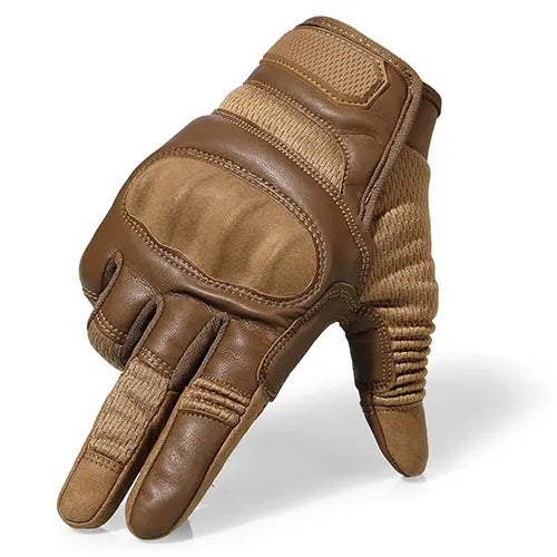 Gants moto vintage avec protection complète