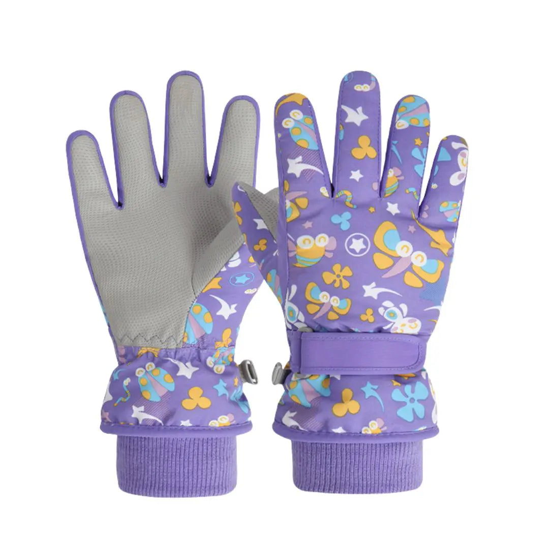 Gants de ski enfants avec motifs