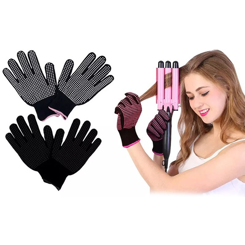Gants anti chaleur pour coiffure