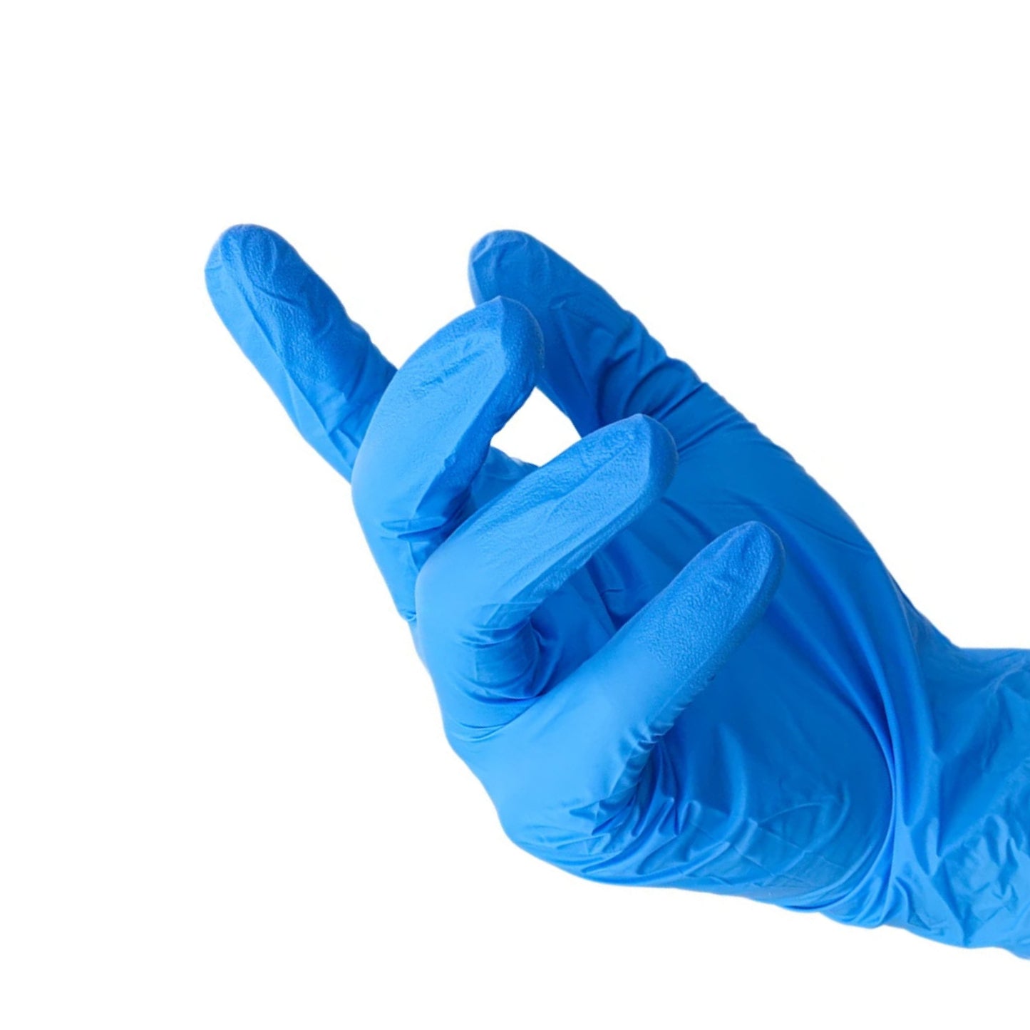 20 pieces of blue nitrile disposable gloves