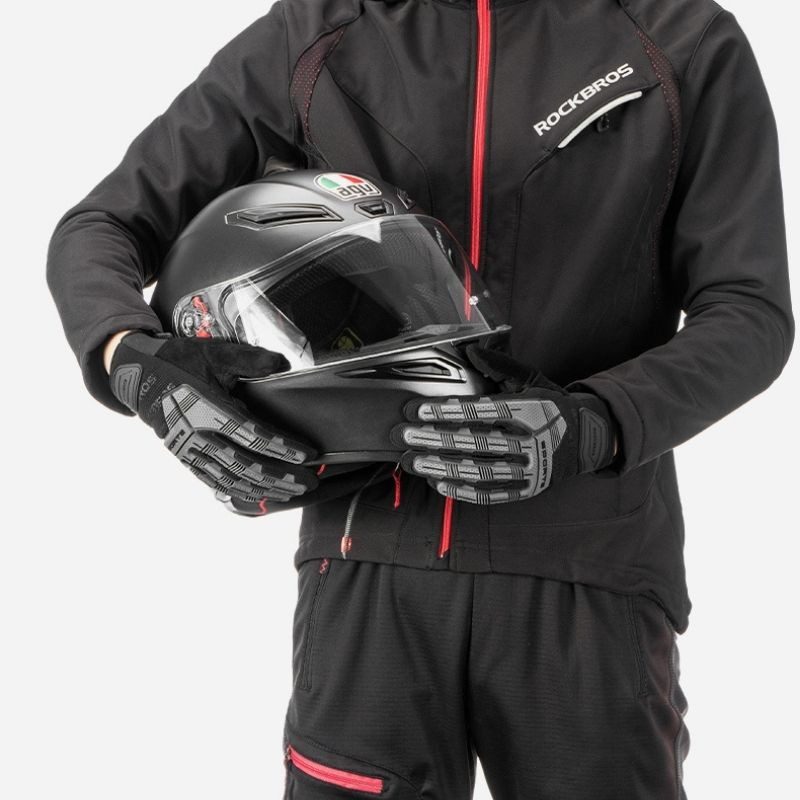 Guantes de moto de invierno de alta protección.
