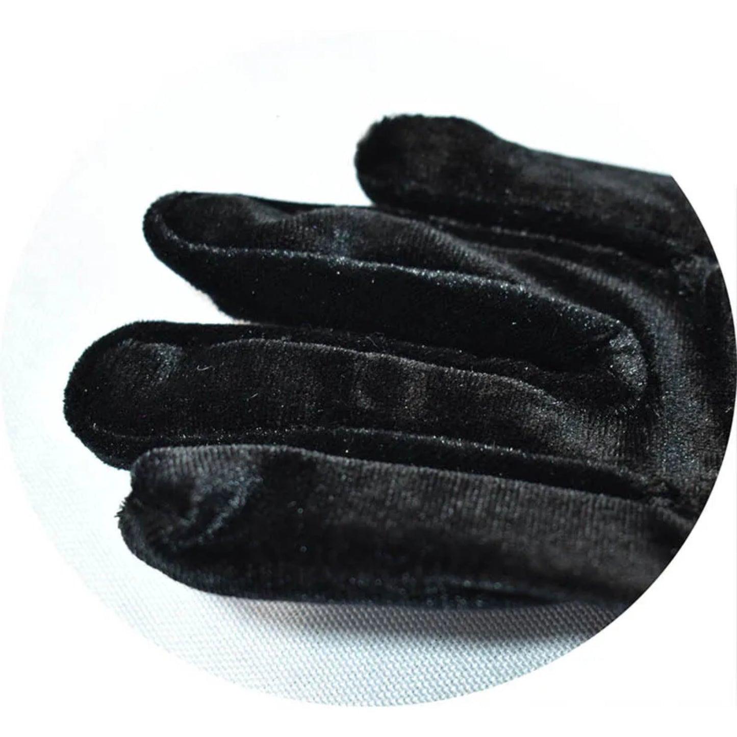 Guantes largos de mujer con estilo terciopelo.