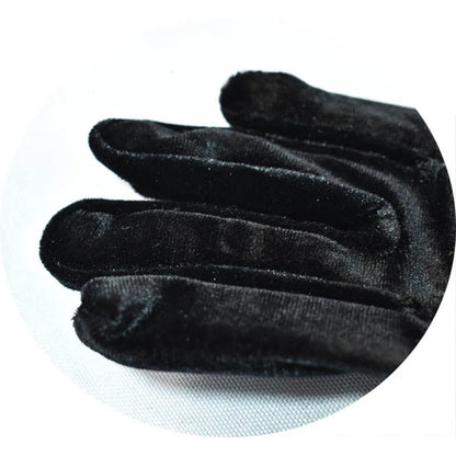 Guantes largos de mujer con estilo terciopelo.