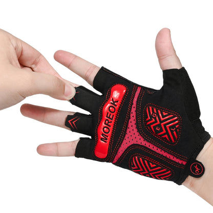 Guantes de ciclismo antideslizantes con cierres de velcro.