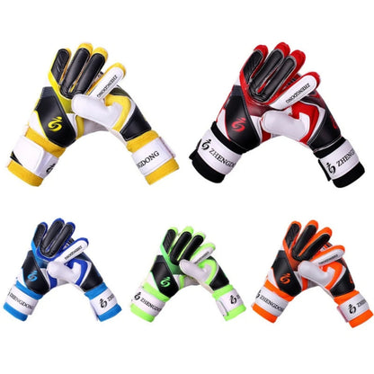 Goalkeeper gloves with colored patterns