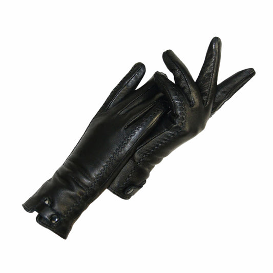 Gants cuir femme tactiles avec doublure fourrure