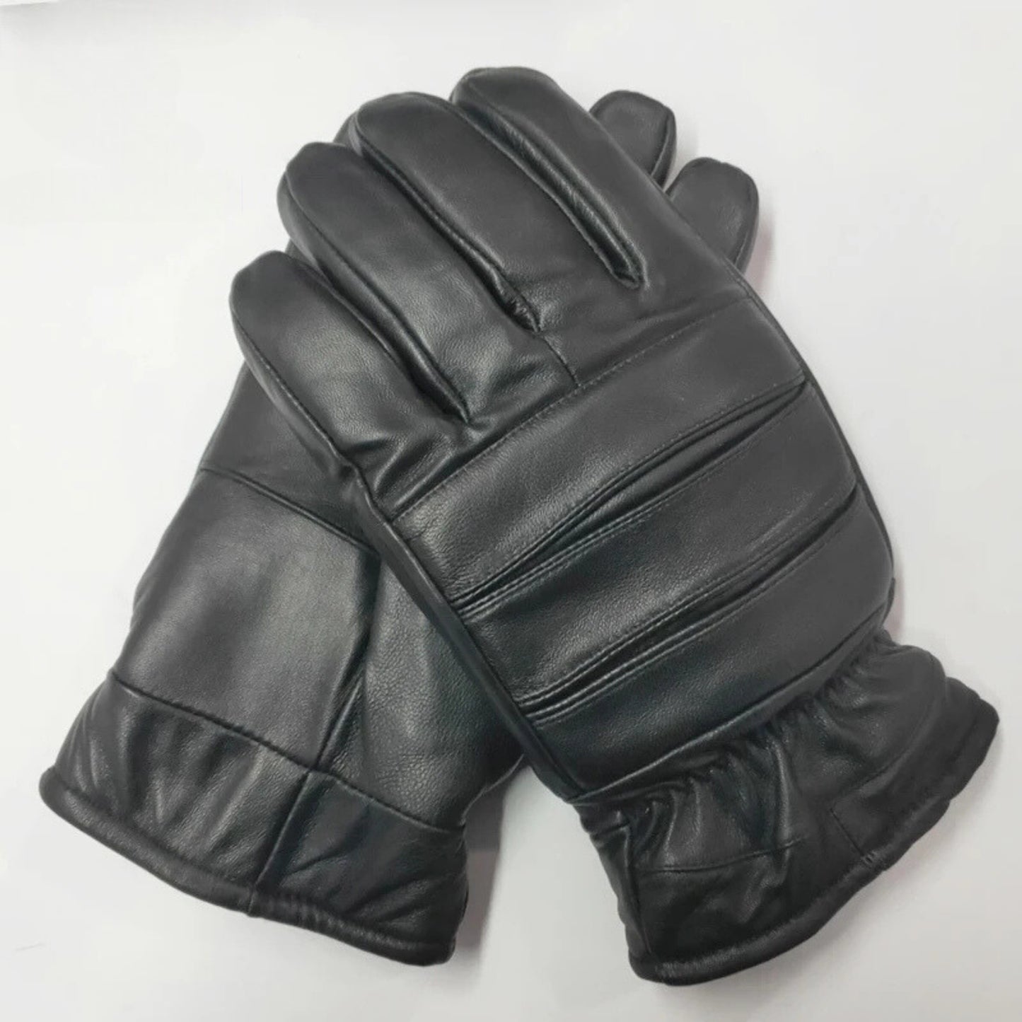 Guantes de cuero grueso para hombre para uso en exteriores.