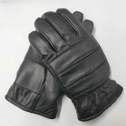 Guantes de cuero grueso para hombre para uso en exteriores.