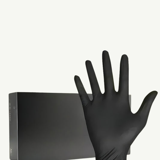 Gants nitrile noirs durables 100 pièces
