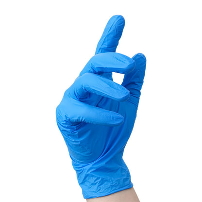 20 pieces of blue nitrile disposable gloves