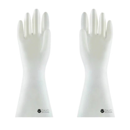 Guantes de cocina de nitrilo blanco para limpieza reutilizable
