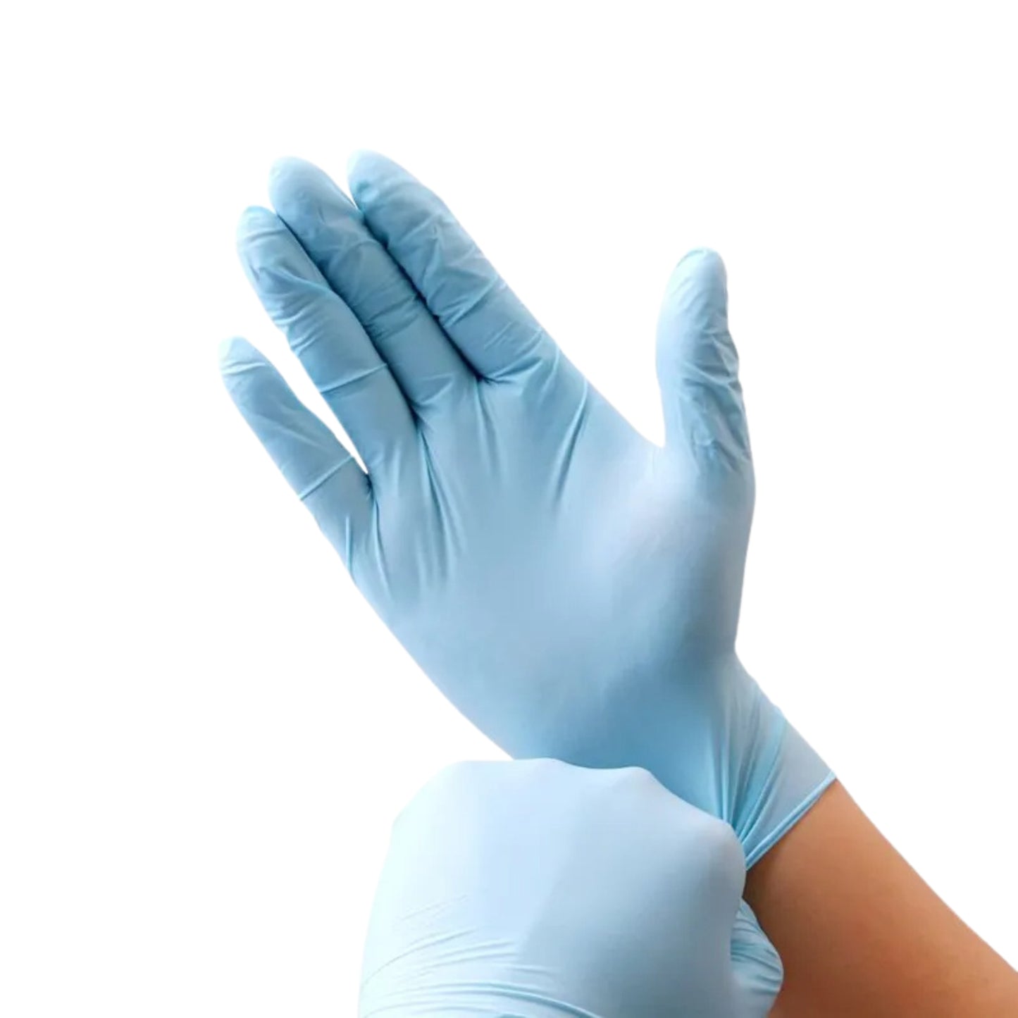 100 pieces of food-grade blue nitrile gloves