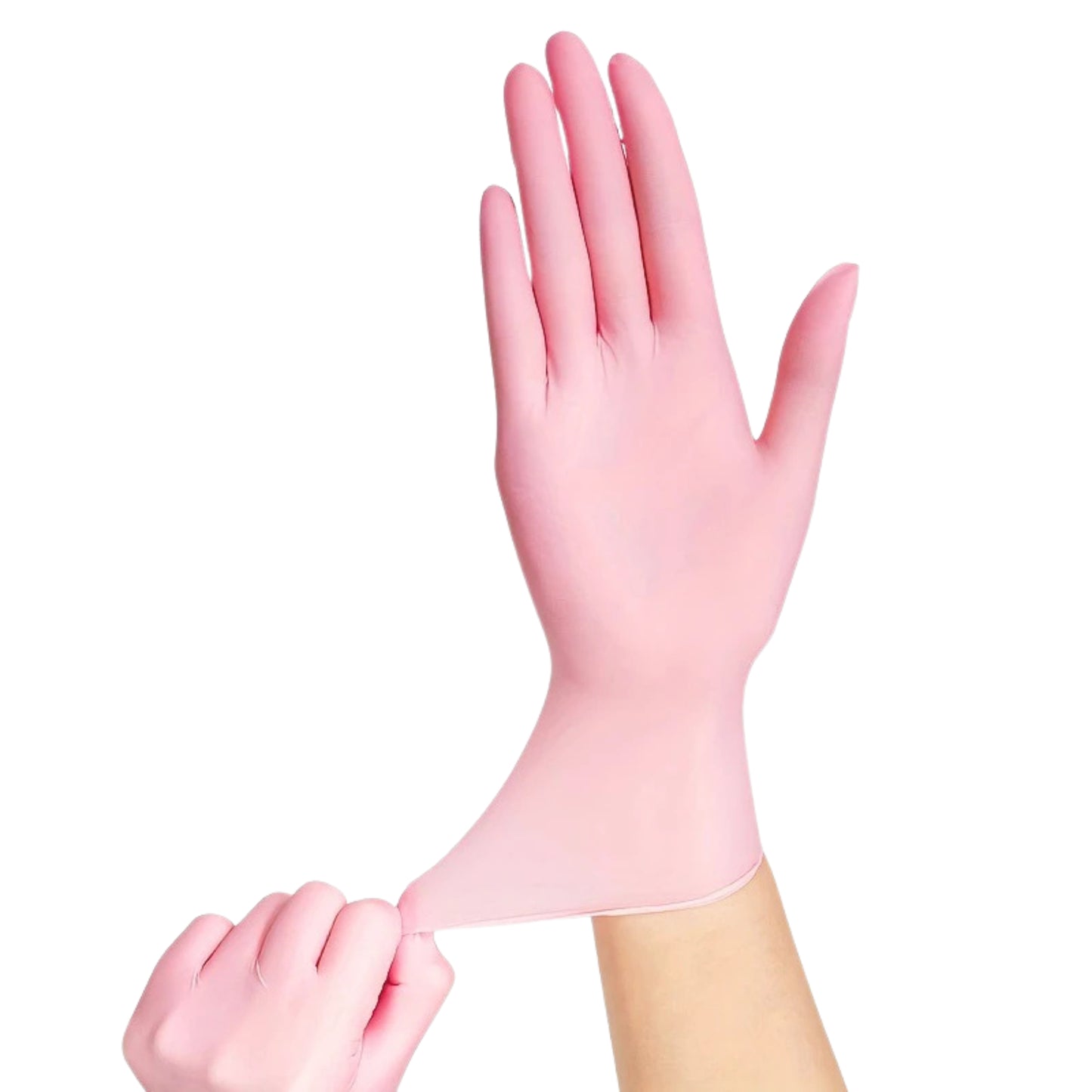 Guantes de cocina de nitrilo impermeables de color rosa