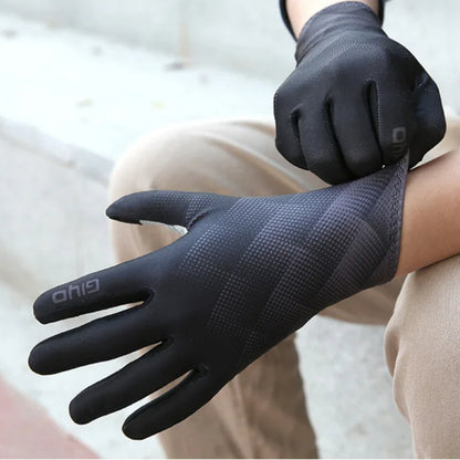 Thermal padded winter cycling gloves