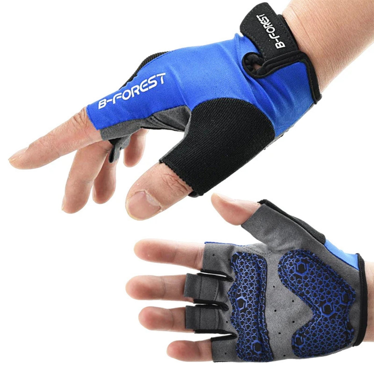 Unisex cycling gloves with anti-slip gel