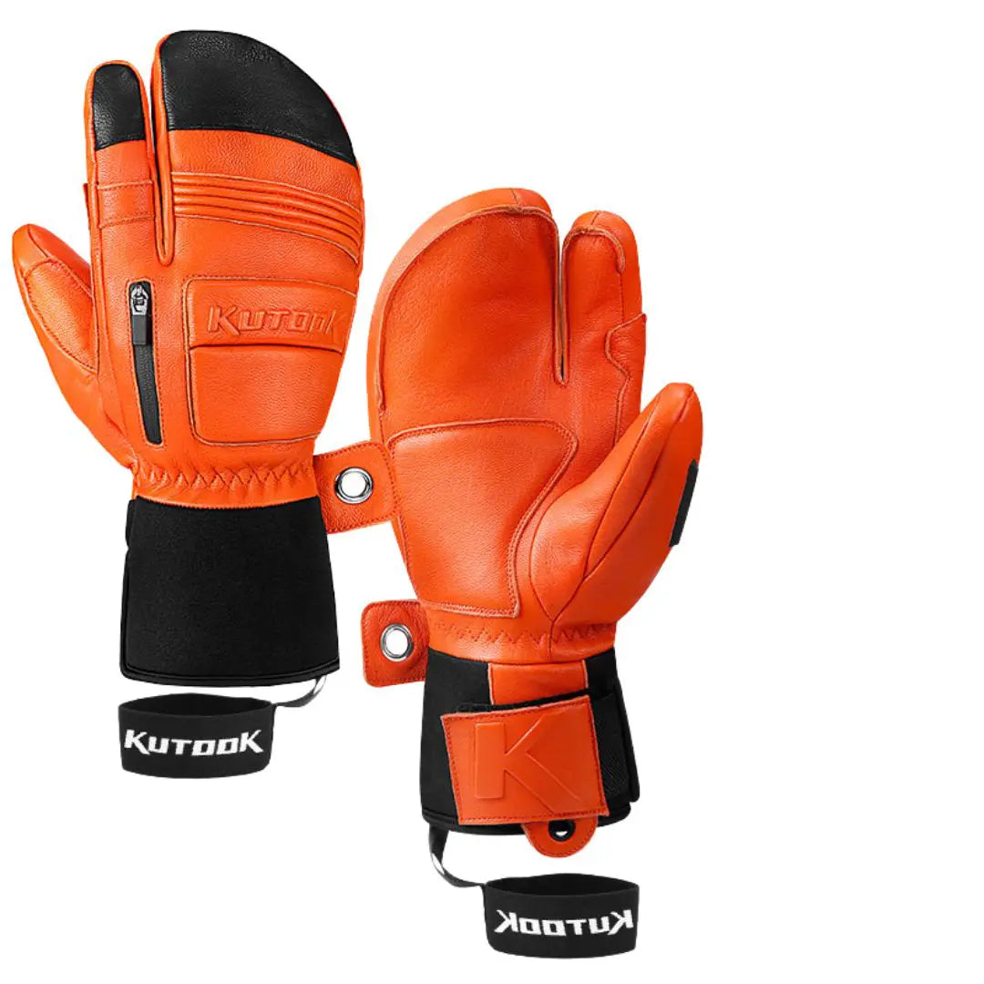 Gants de ski hommes à 3 doigts imperméables