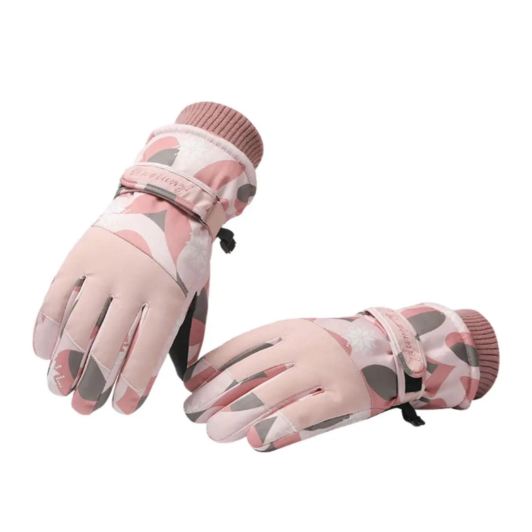 Gants de ski femmes performance avec motifs