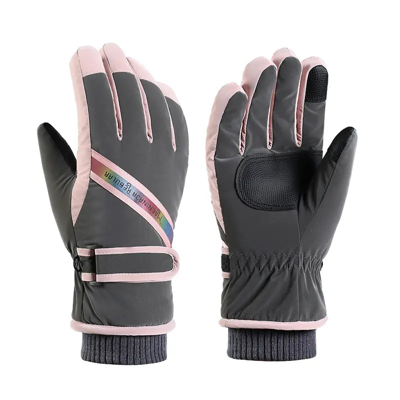 Gants de ski femmes tactiles avec doublure polaire