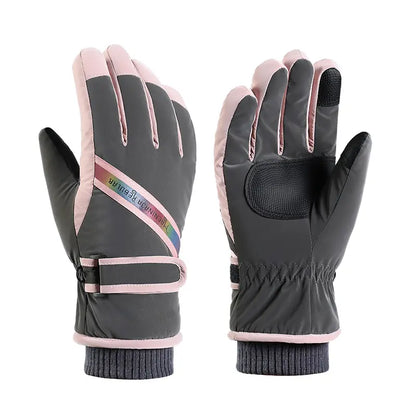 Gants de ski femmes tactiles avec doublure polaire
