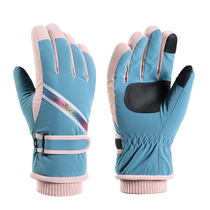 Gants de ski femmes tactiles avec doublure polaire