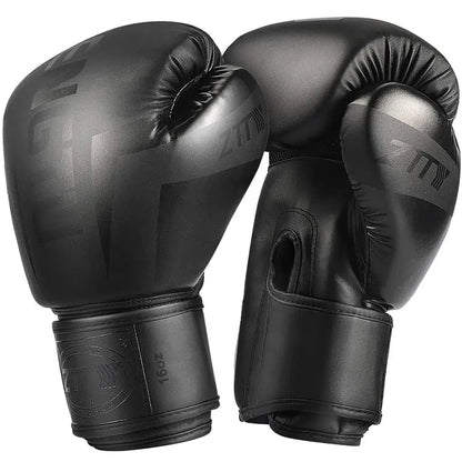Gant de boxe anglaise noir. L'image est sur fond blanc.