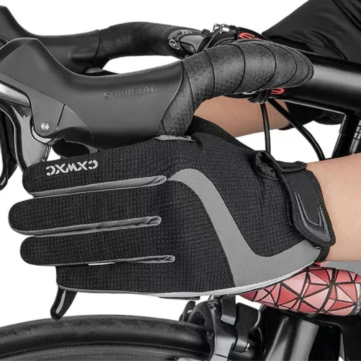Thermal, shock-resistant winter cycling gloves