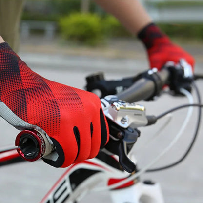 Thermal padded winter cycling gloves