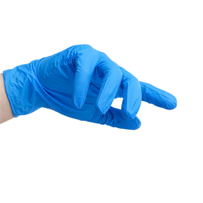20 pieces of blue nitrile disposable gloves