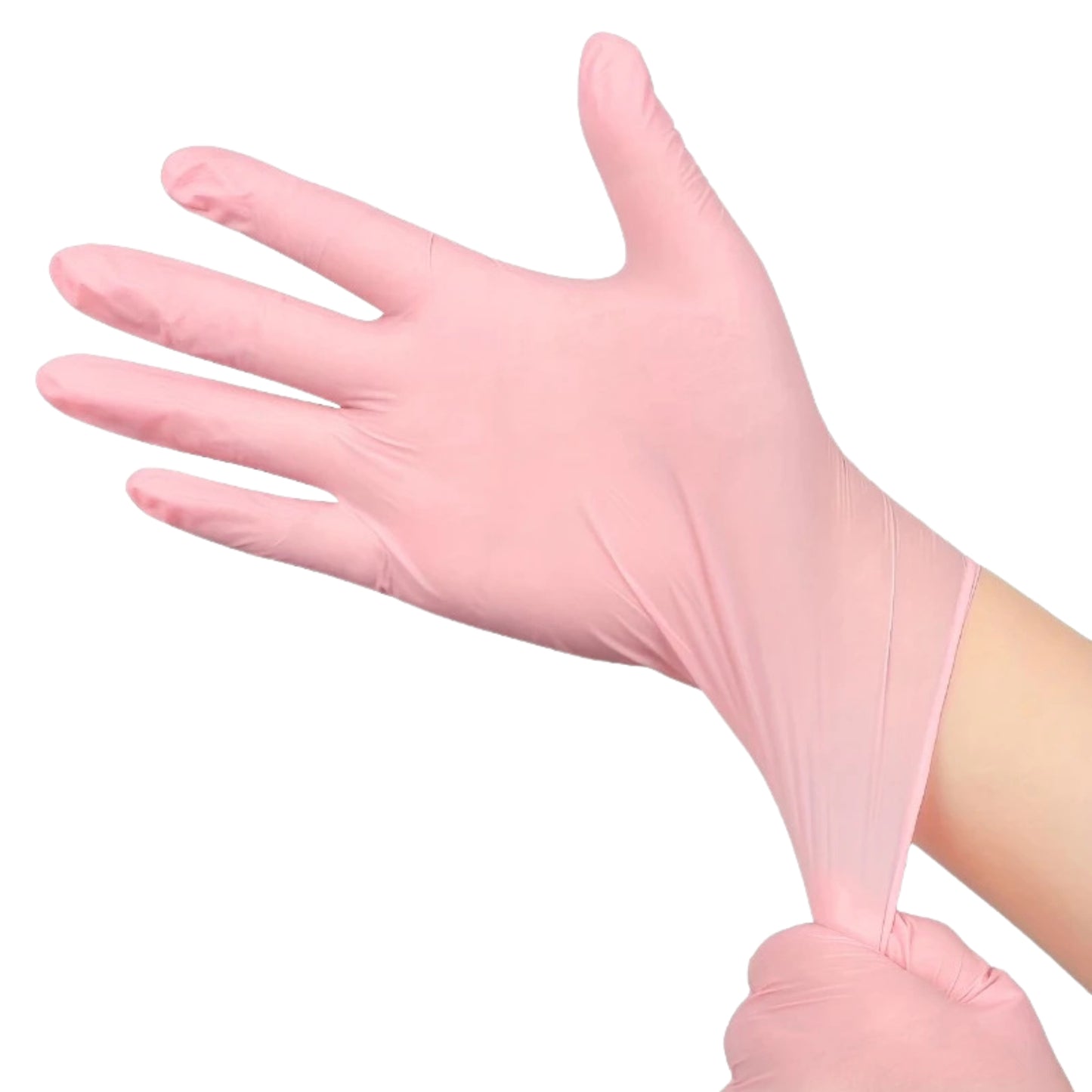 Guantes de cocina de nitrilo impermeables de color rosa