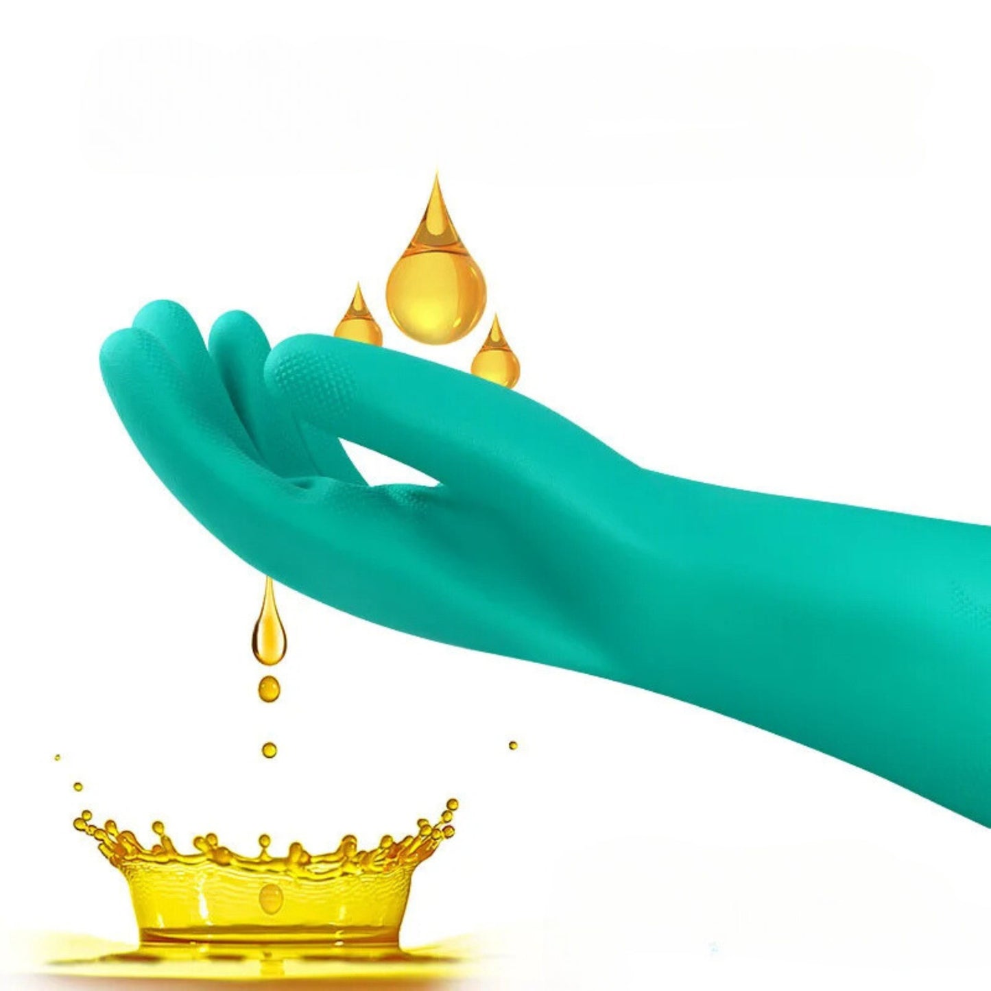 Latex rubber gloves for washing dishes 