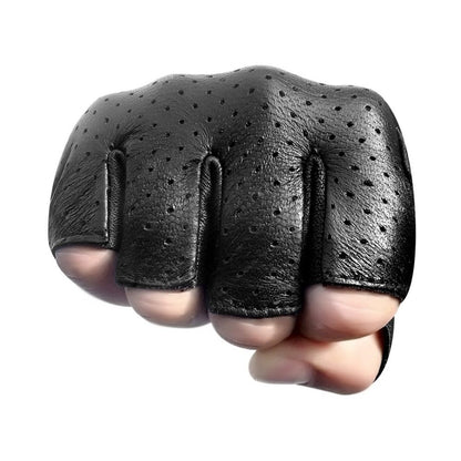 Gants de conduite en cuir respirant pour hommes
