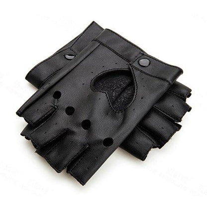 Gants de conduite femme cuir en forme de cœur