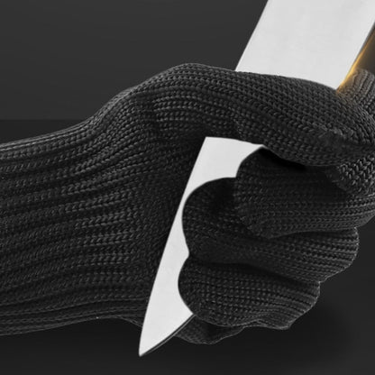 Gants cotte de maille anti-coupures noirs