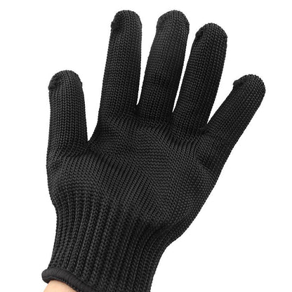 Gants cotte de maille anti-coupures noirs