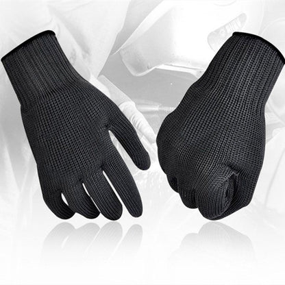 Gants cotte de maille anti-coupures noirs