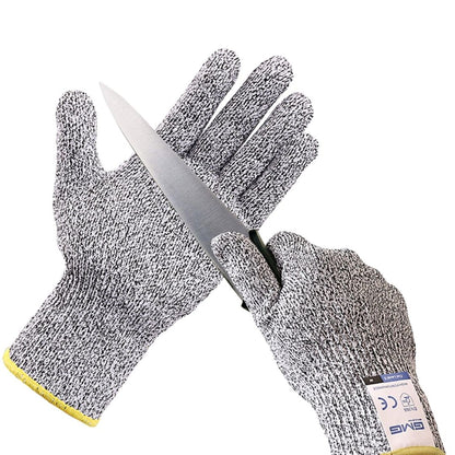 Gants cotte de maille gris résistants aux coupures