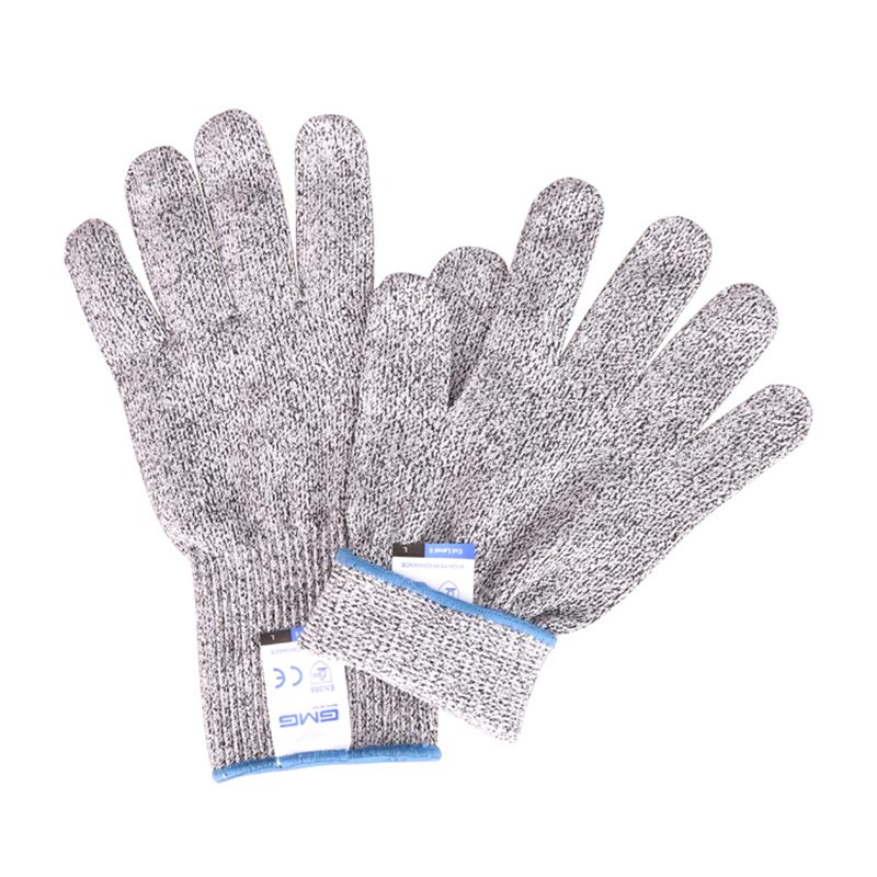 Gants cotte de maille gris résistants aux coupures