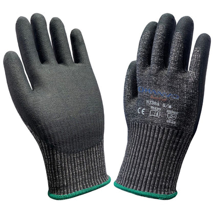 Gants de chantier noir anti-coupures
