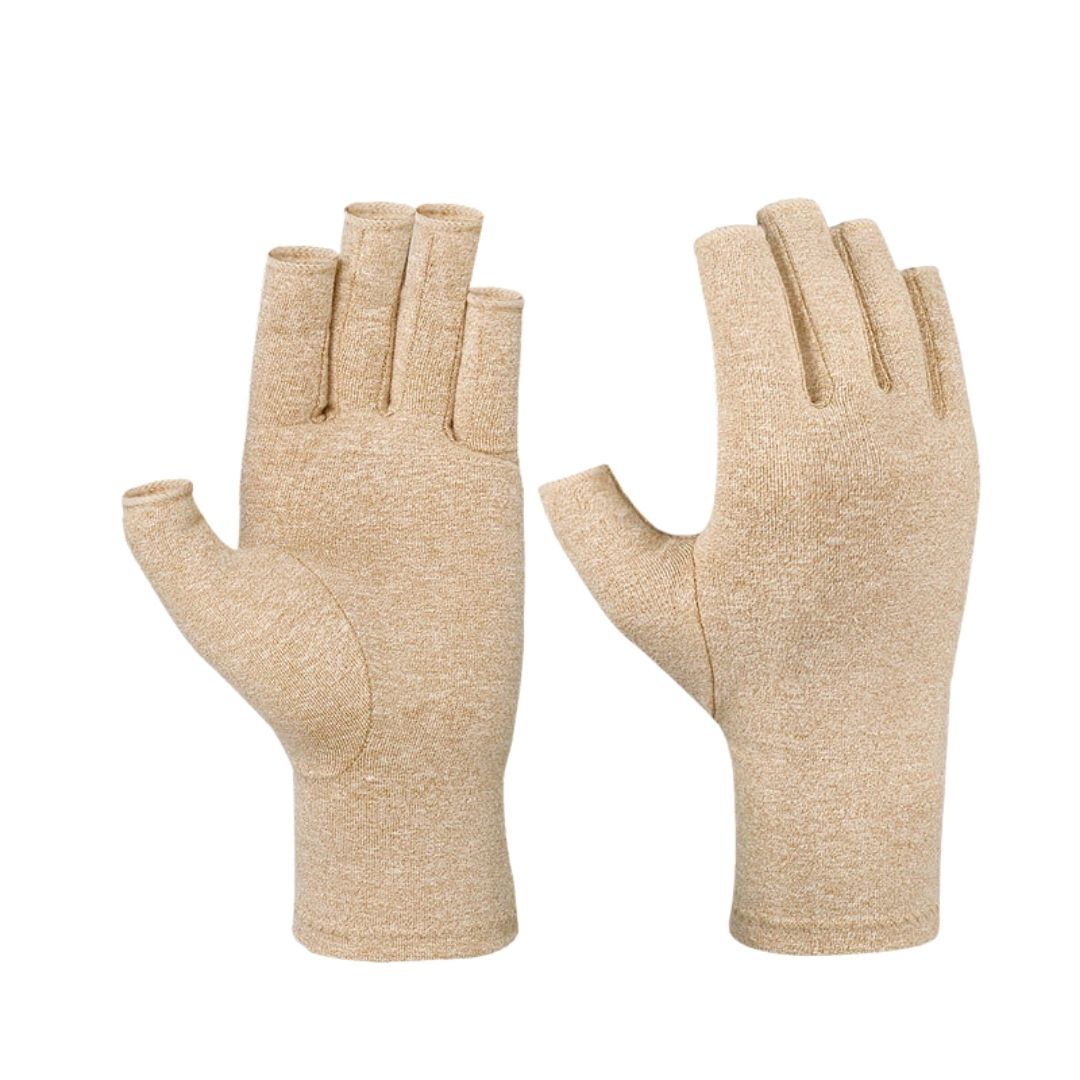 Colored compression gloves for arthritis