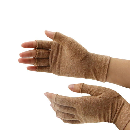 Colored compression gloves for arthritis