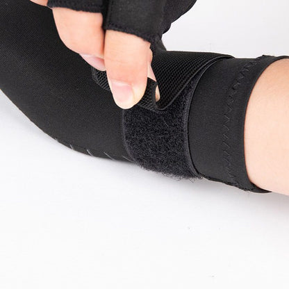 Gants de compression noirs avec sangle réglable au poignet