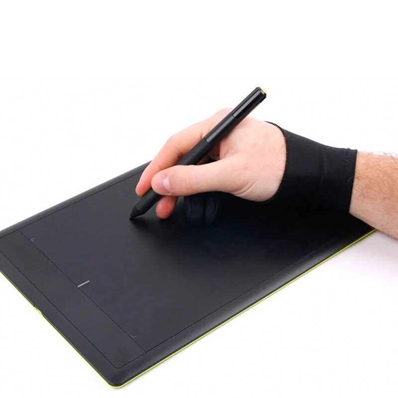 Gant de dessin antisalissure à 2 doigts pour tablette