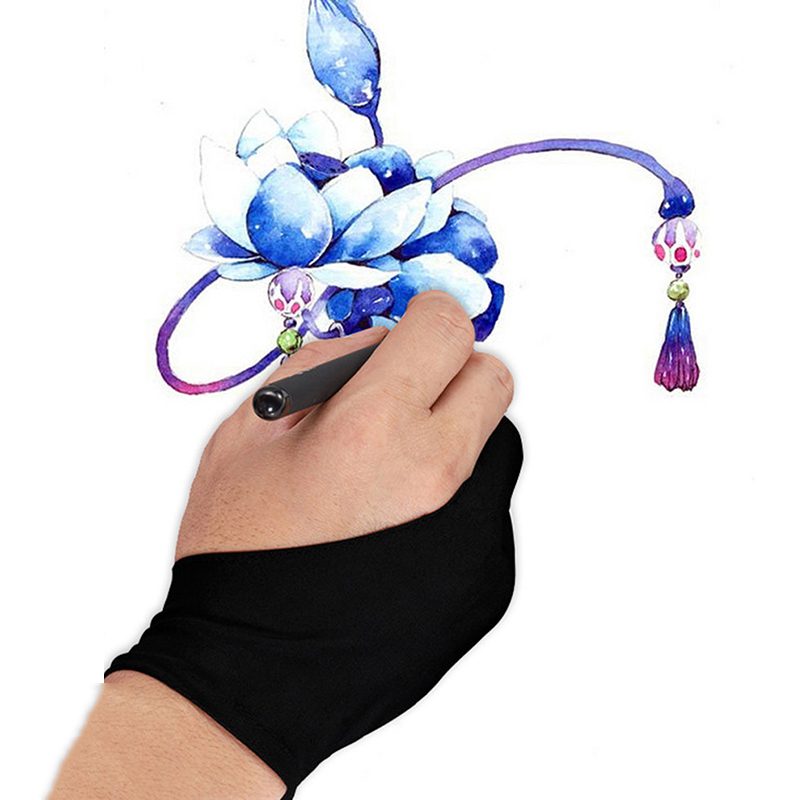 Gant de dessin antisalissure à 2 doigts pour tablette