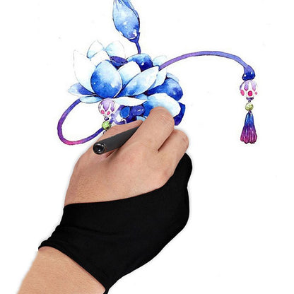 Gant de dessin antisalissure à 2 doigts pour tablette