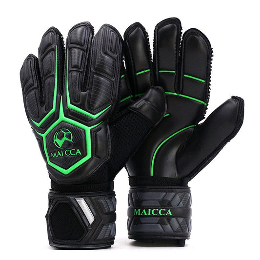 Gants gardien de football noirs