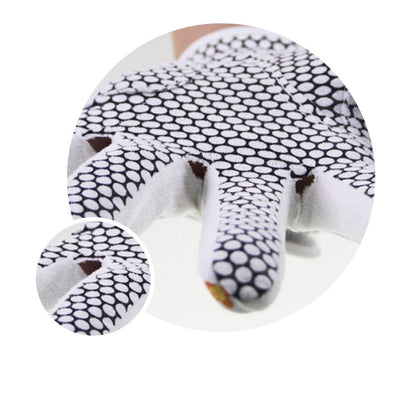 Guantes de golf florales blancos para mujer