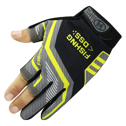 Gants de pêche avec coupe à 3 doigts