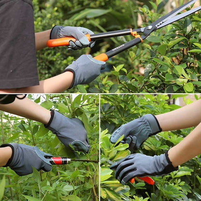 Gants jardinage tactiles en cuir