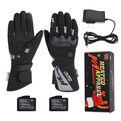 Guantes de motocicleta calefactables con carcasa protectora