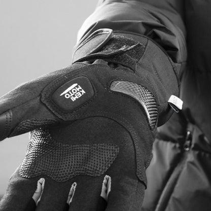 Guantes de motocicleta calefactables con carcasa protectora